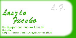 laszlo fucsko business card